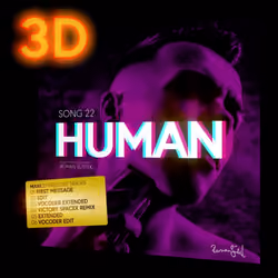 3D LOOP MP4: OFFICIAL MAXI CD ALBUM COVER "SONG 22 HUMAN"