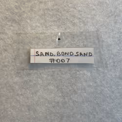 SAND, BOND SAND #007