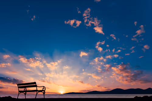 Sunset Bench
