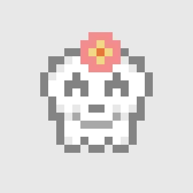 Kawaii SKULL #7712
