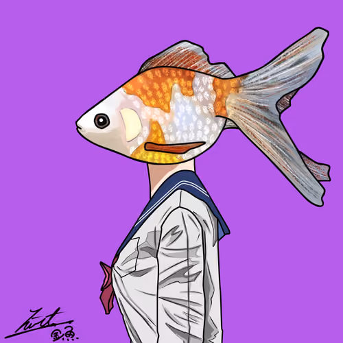 goldfish face girl　「second」　purple