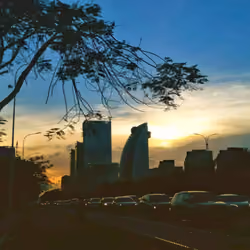 HNA Building Haikou Sunset
