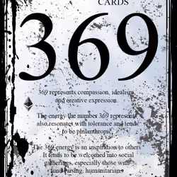 Numerology Cards - No: 369 (Original Design) 2019