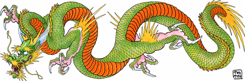 Tin-Tin paintings : The dragon series