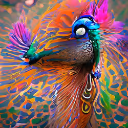 Vibrant Peacock