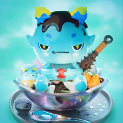 CNPcake #00122 Ya-ma-WaterBlue