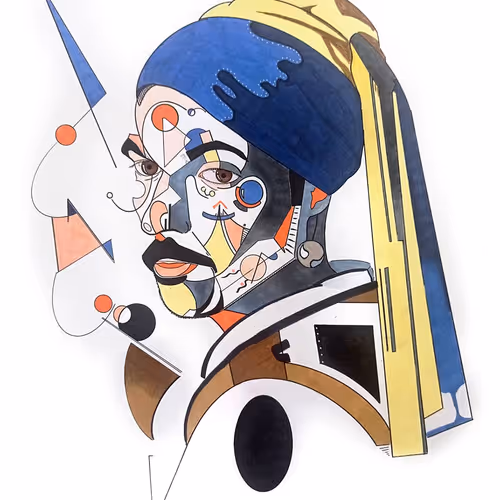 Self portrait with pearl 