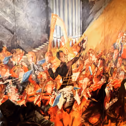Gustav Mahler Conducting, painting