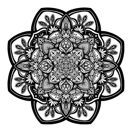 Moving Monochrome Mandalas