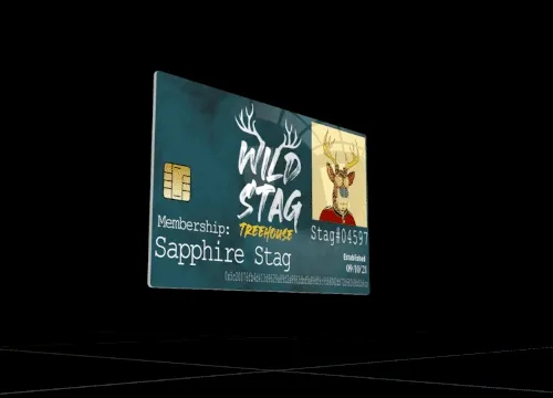 Sapphire Stag Card # 4597