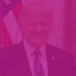 ArtBot art President Donald Trump Pink 1/1 Rare Unique