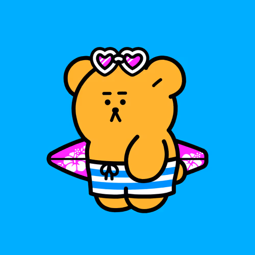 #034 surfer bear