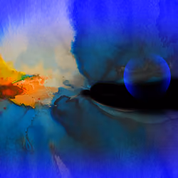 Landscape with sphere