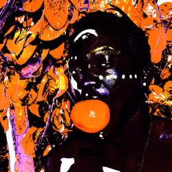 Boy with an orange