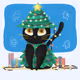 BlackCat-Christmas Tree
