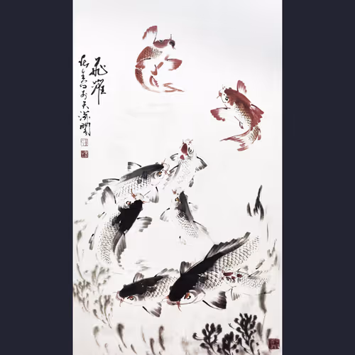 Carp leap