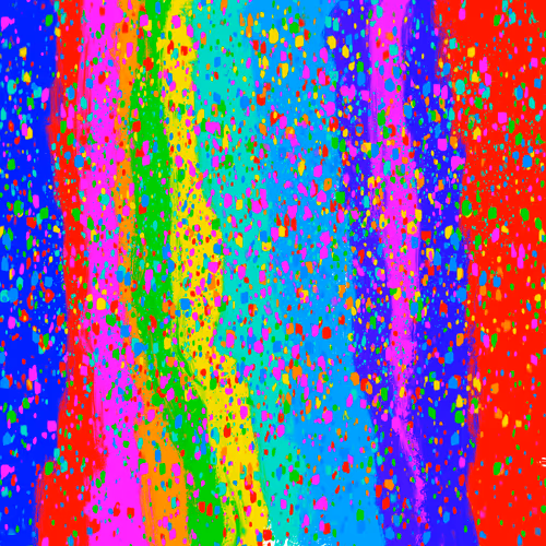 driven rainbow snow