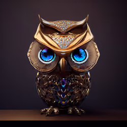 Baby Crystal Owl #18