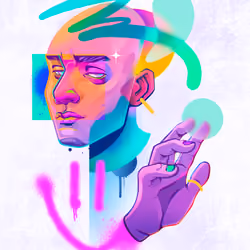 abstract smile