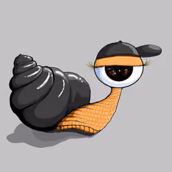 Snail mood with hat2.