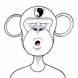 famous monkey - Dark-Light #045