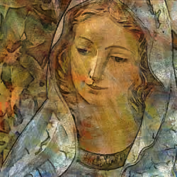 Medjugorje, portrait of Our Lady, The Blessed Virgin Mary 