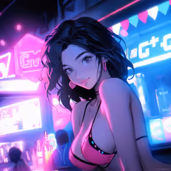 Neon girl
