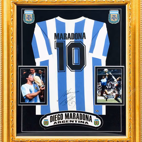 Diego Maradona Exclusive Golden Frame