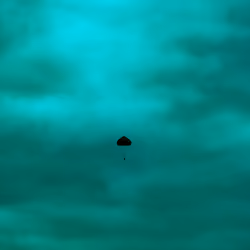 TEAL & ORANGE Practising Paratrooper 8/9