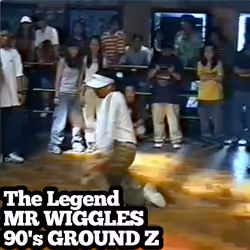 Mr Wiggles 90's Ground Z old school footage pop, lock, break, dance, hip hop dance