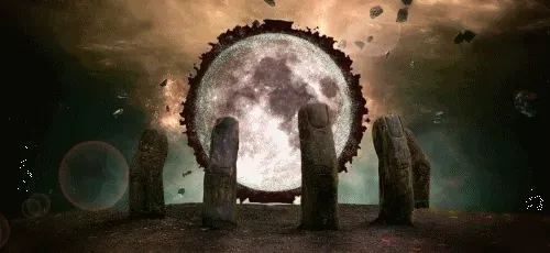 burning moon