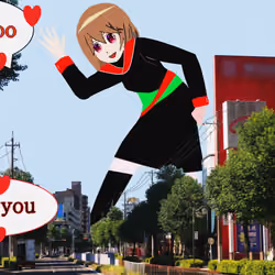 Giant girl 8  I love you