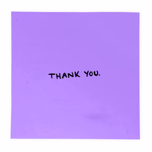 The Thank You Note