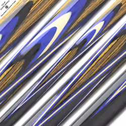 Tulip overlapped bocote hornbeam blue black pool cue nft billiards cue stick 8ball