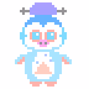 Pastel Pixel Penguin #14