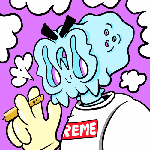 Smoking Skull #002