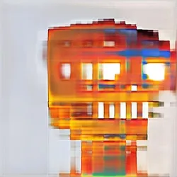 Flaming Glitch skullGAN (15/128)