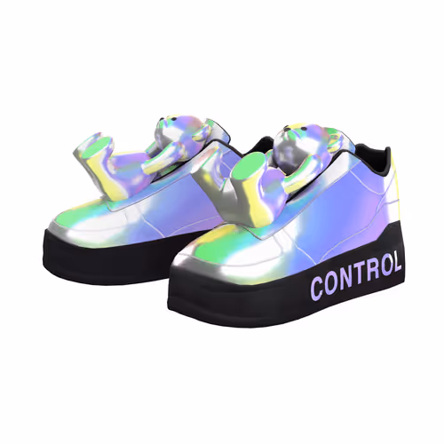 Control Bear on Sneakers