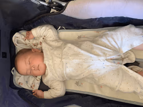 A sleeping baby