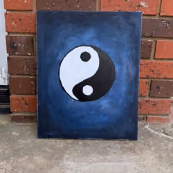 ying and yang painting