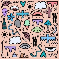 Doodle Gridz Multicolor Variant 2