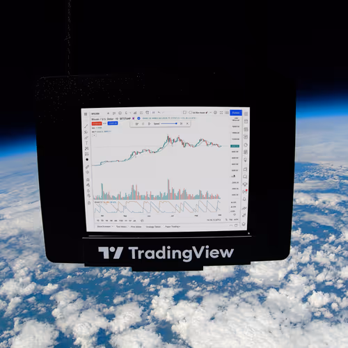 First Bitcoin Chart In Space