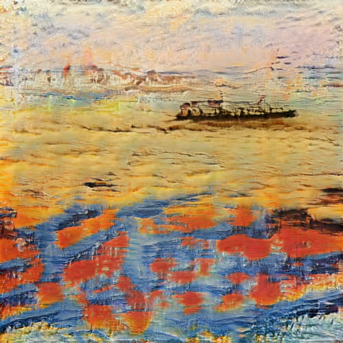 AI imagined painting of the sea #16