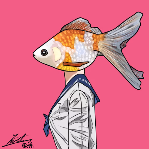 goldfish face girl　「second」　pink
