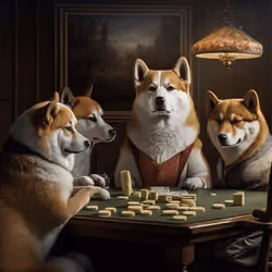 Poker Face Shibas