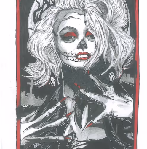 Marilyn Monroe - Hand-drawn