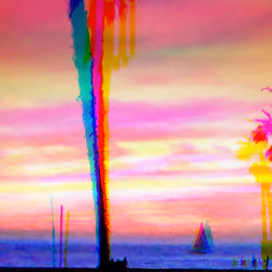 Venice  Beach  Cali sunset 