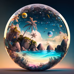 Bubble beach #14