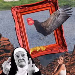 Chicken collage
