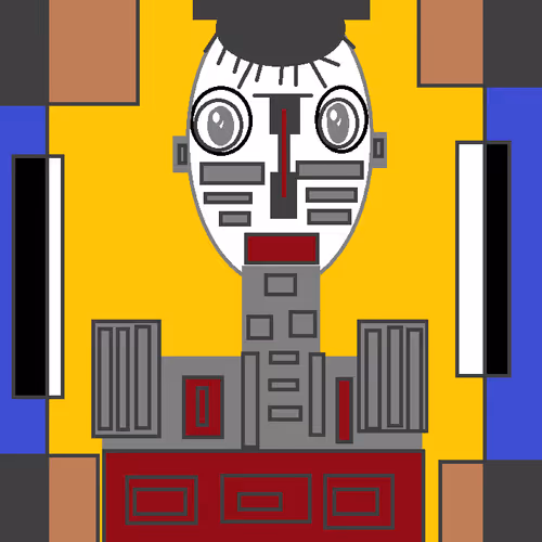 Free drawing of a man's face #3